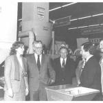 Visit of Edith CRESSON, the then Minister of Agriculture, to the <b>ELECTRA</b> stand at SIMA in Paris in 1983